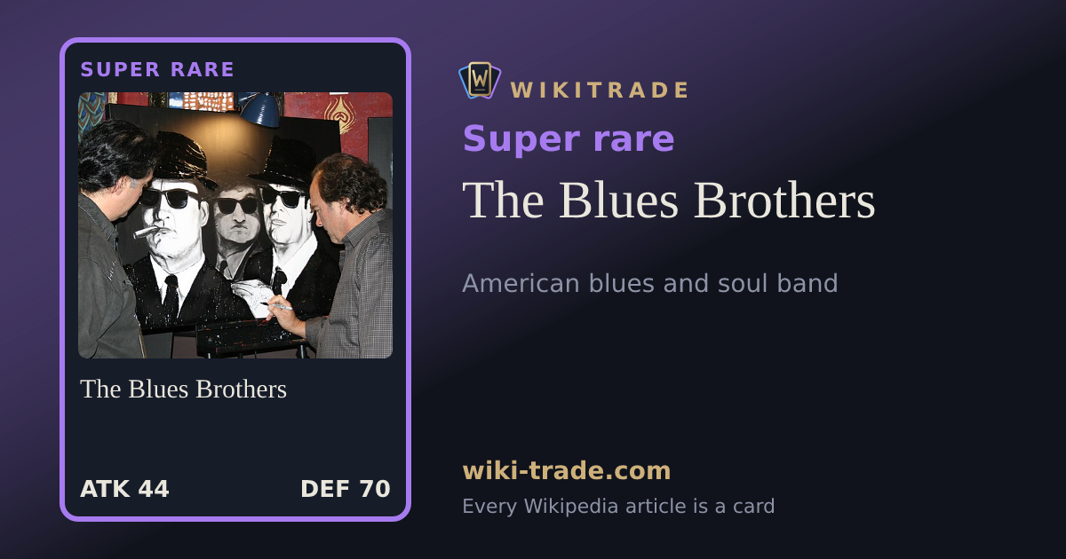 The Blues Brothers — Super rare card