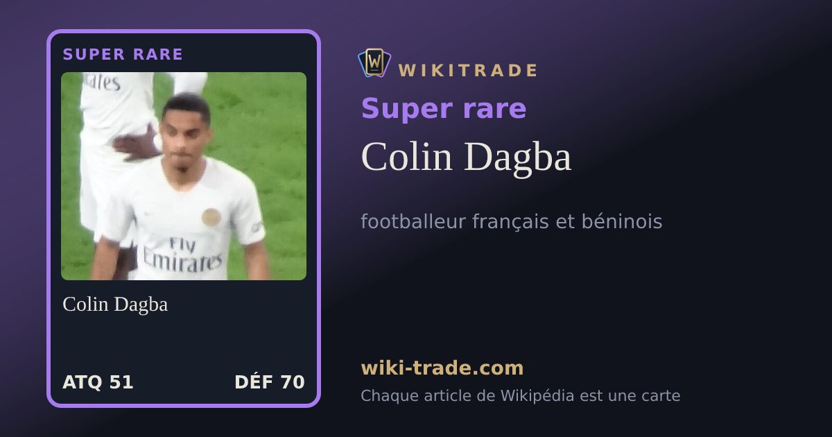 Colin Dagba — carte Super rare