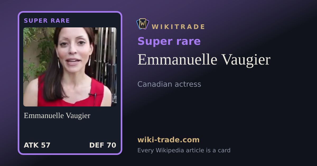 Emmanuelle Vaugier — Super rare card