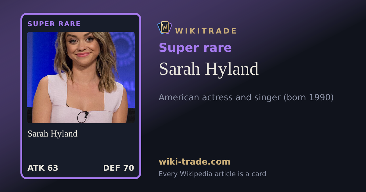 Sarah Hyland — Super rare card