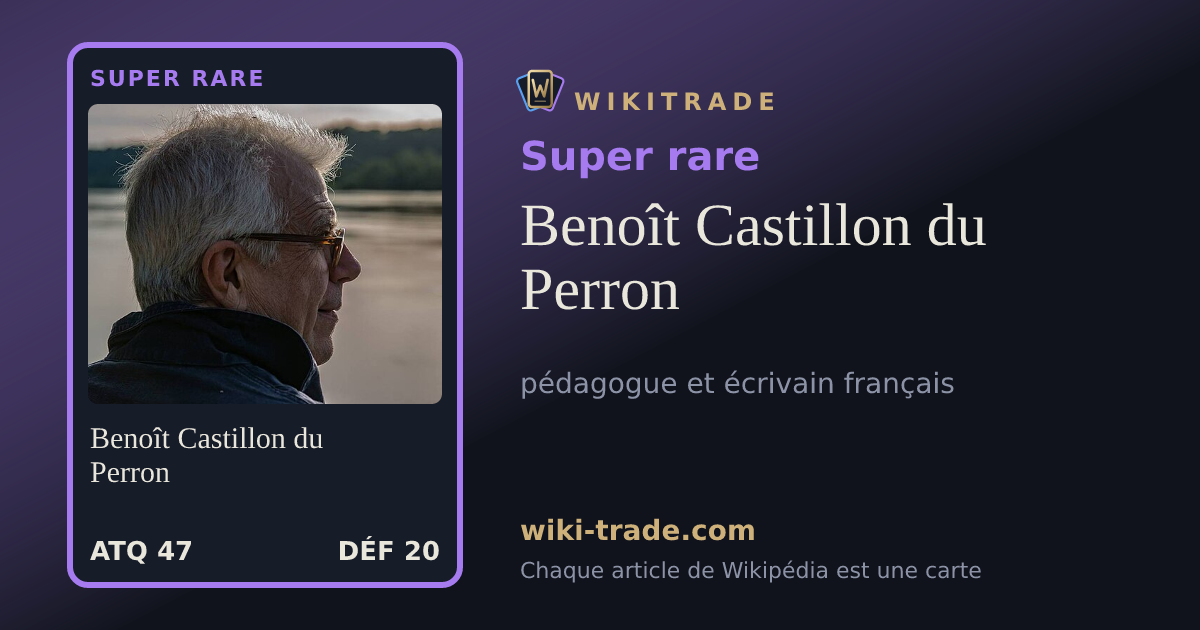 Benoît Castillon du Perron — carte Super rare