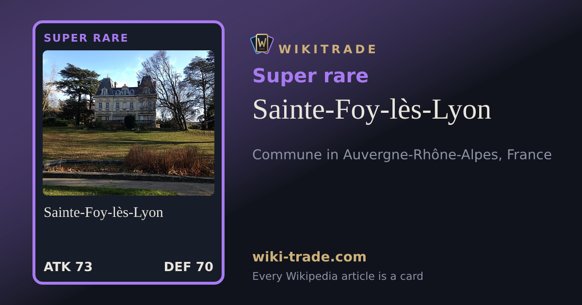 Sainte-Foy-lès-Lyon — Super rare card