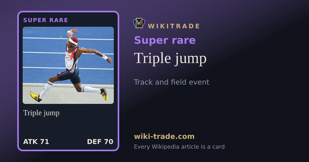 Triple jump — Super rare card