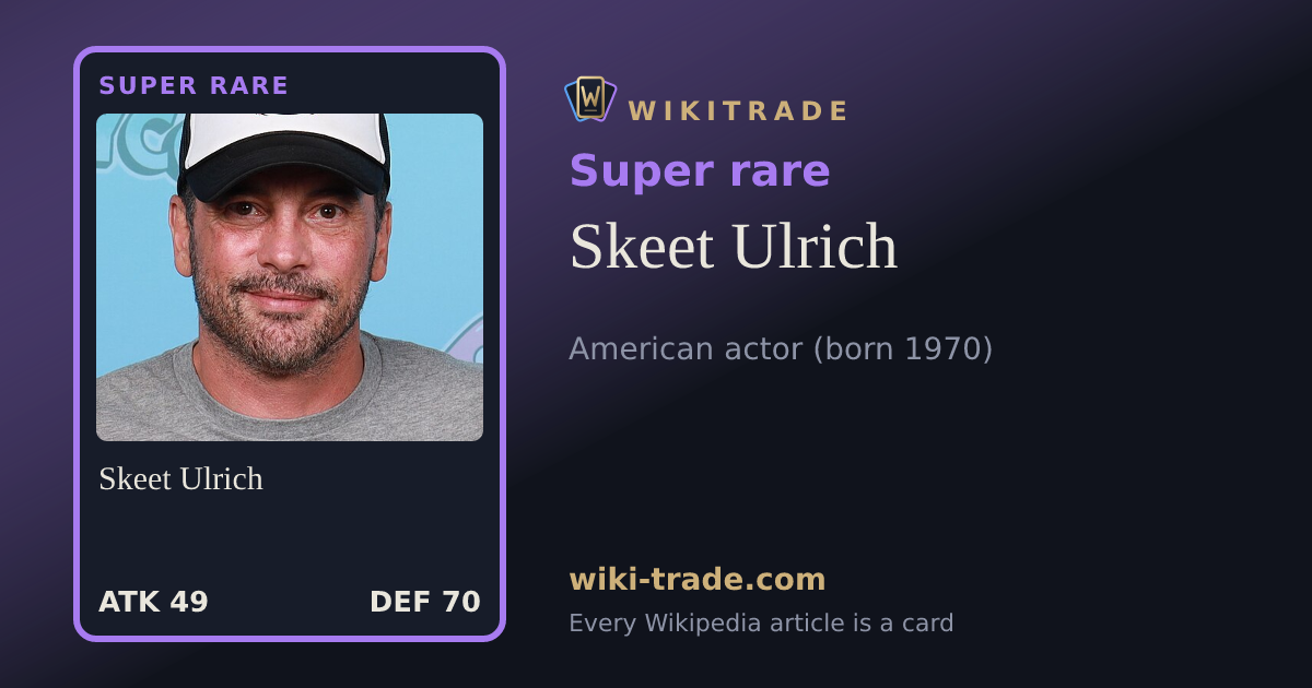 Skeet Ulrich — Super rare card