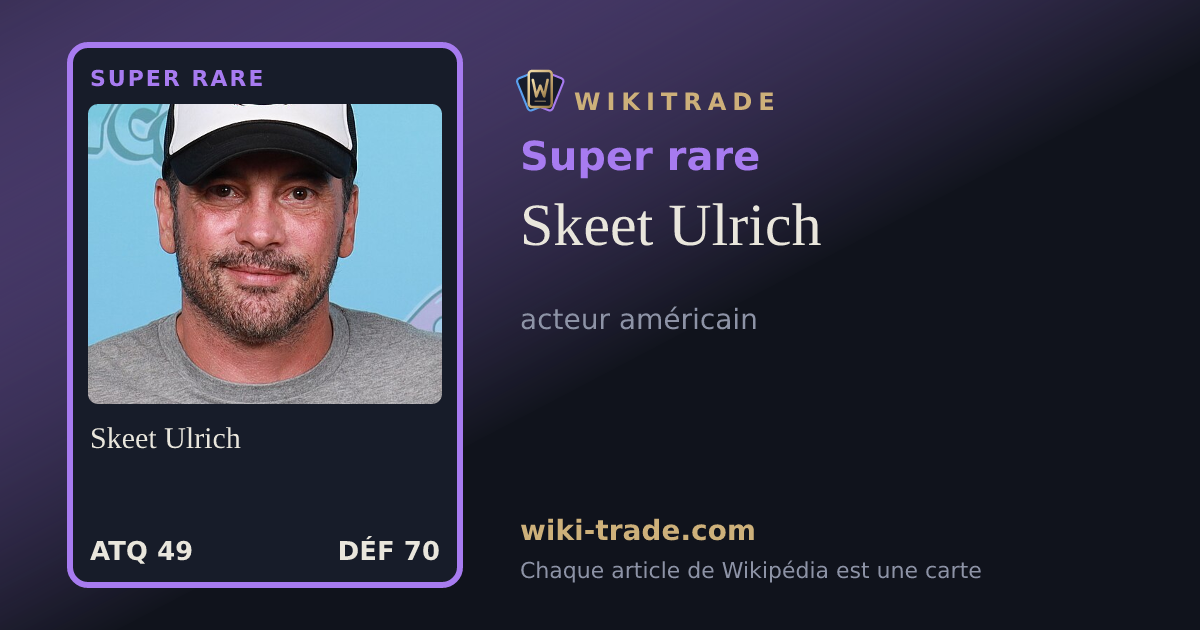 Skeet Ulrich — carte Super rare
