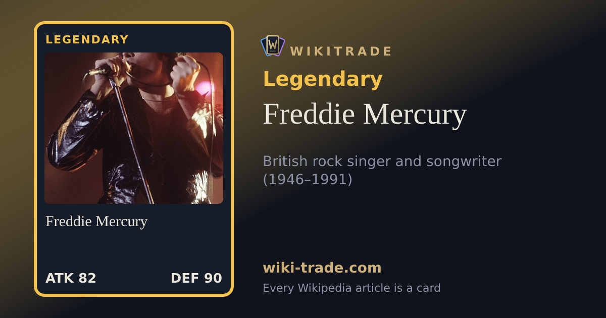 Freddie Mercury — Legendary card