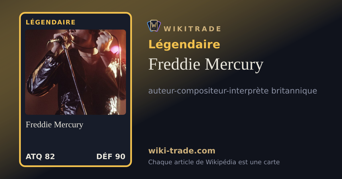 Freddie Mercury — carte Légendaire