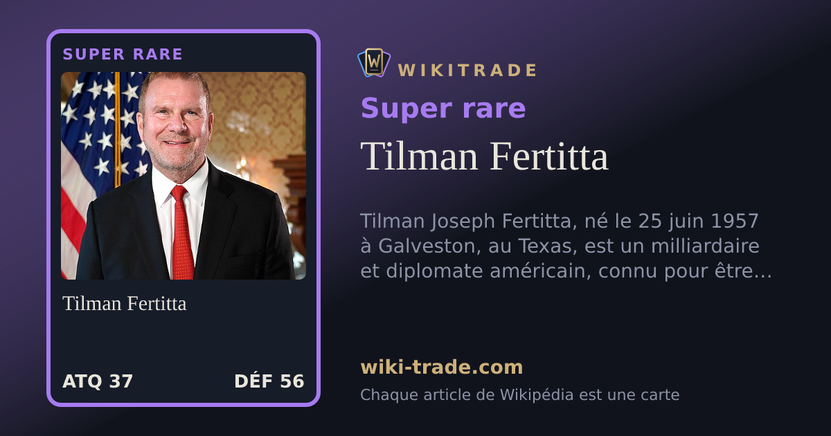 Tilman Fertitta — carte Super rare