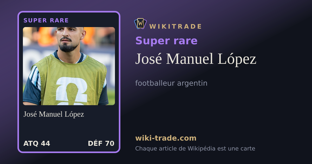 José Manuel López — carte Super rare