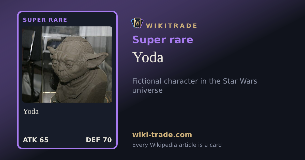 Yoda — Super rare card