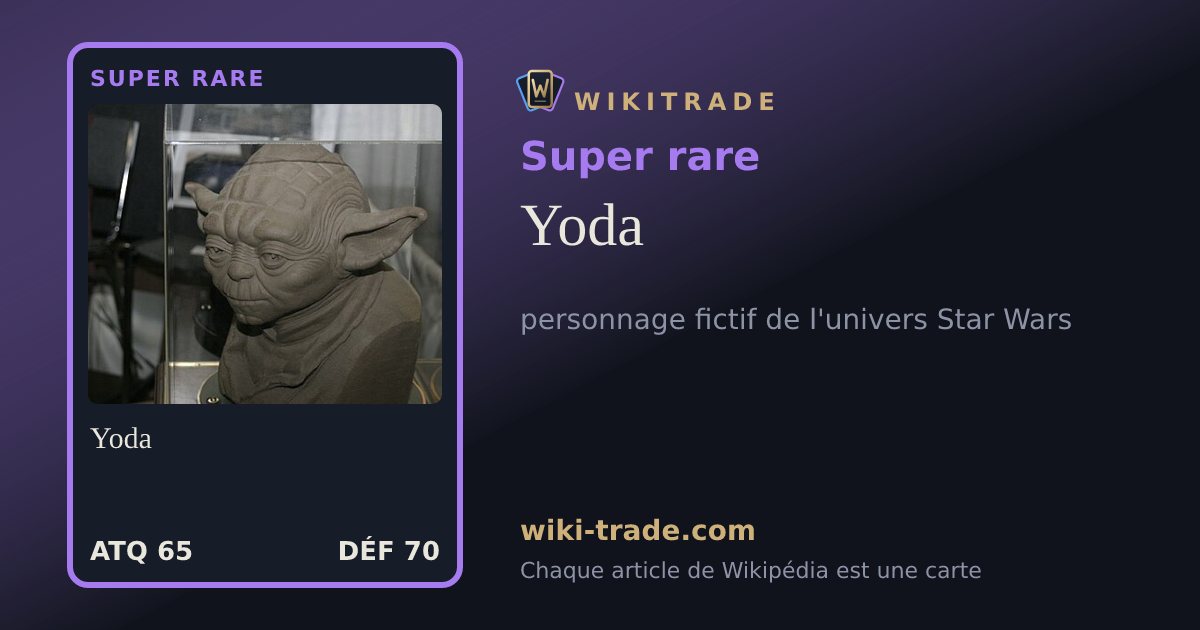 Yoda — carte Super rare