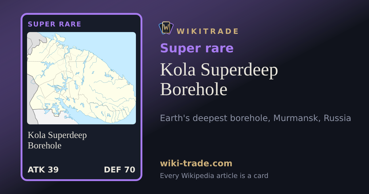 Kola Superdeep Borehole — Super rare card