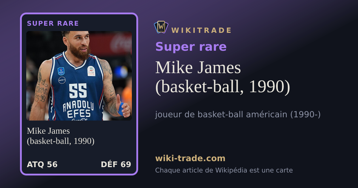 Mike James (basket-ball, 1990) — carte Super rare