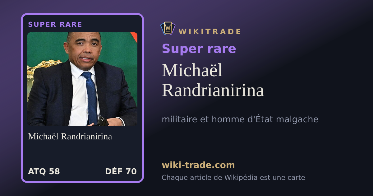 Michaël Randrianirina — carte Super rare