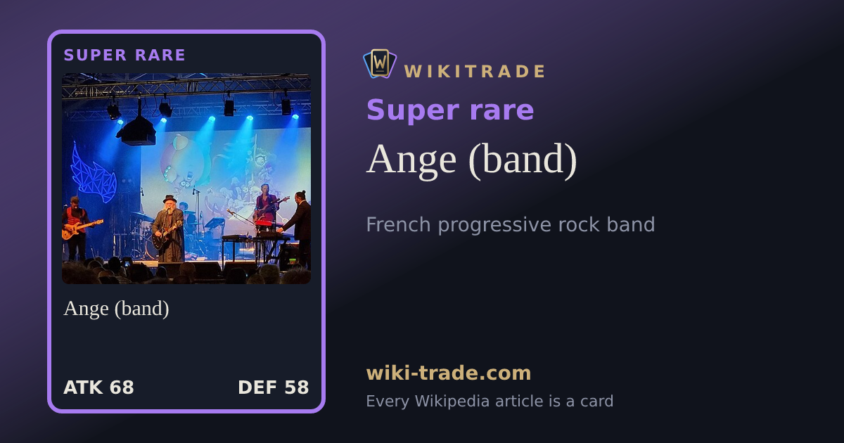 Ange (band) — Super rare card