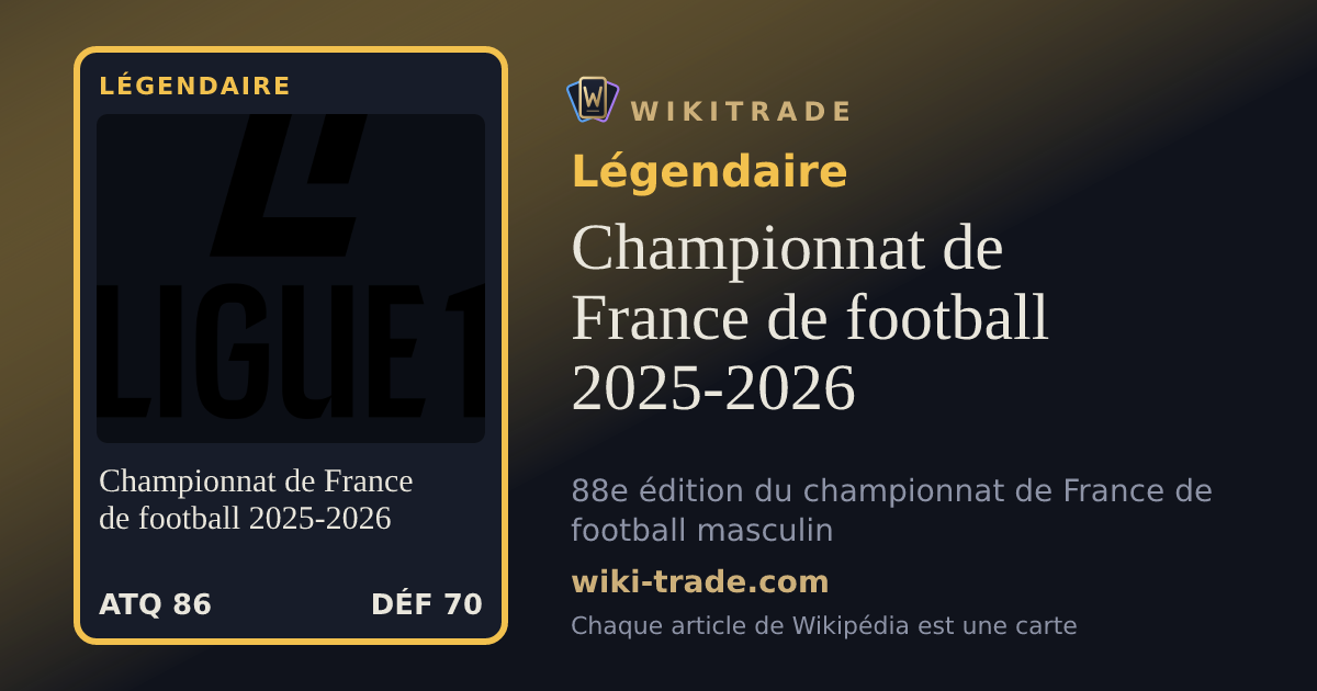 Championnat de France de football 2025-2026 — carte Légendaire