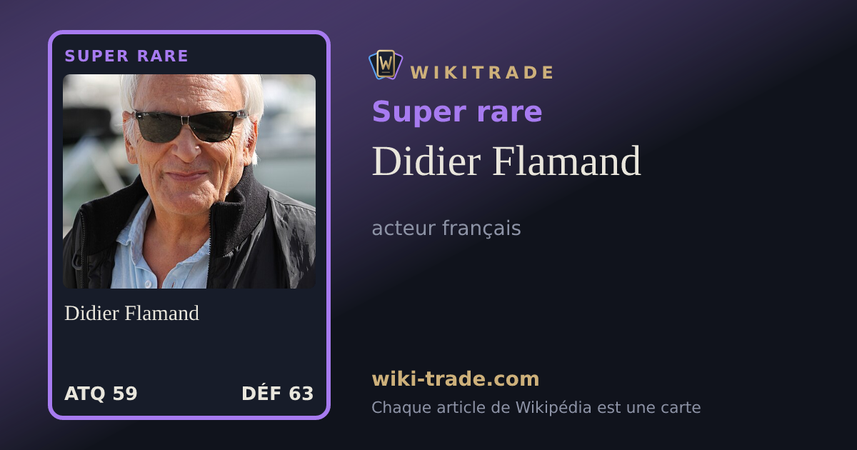 Didier Flamand — carte Super rare