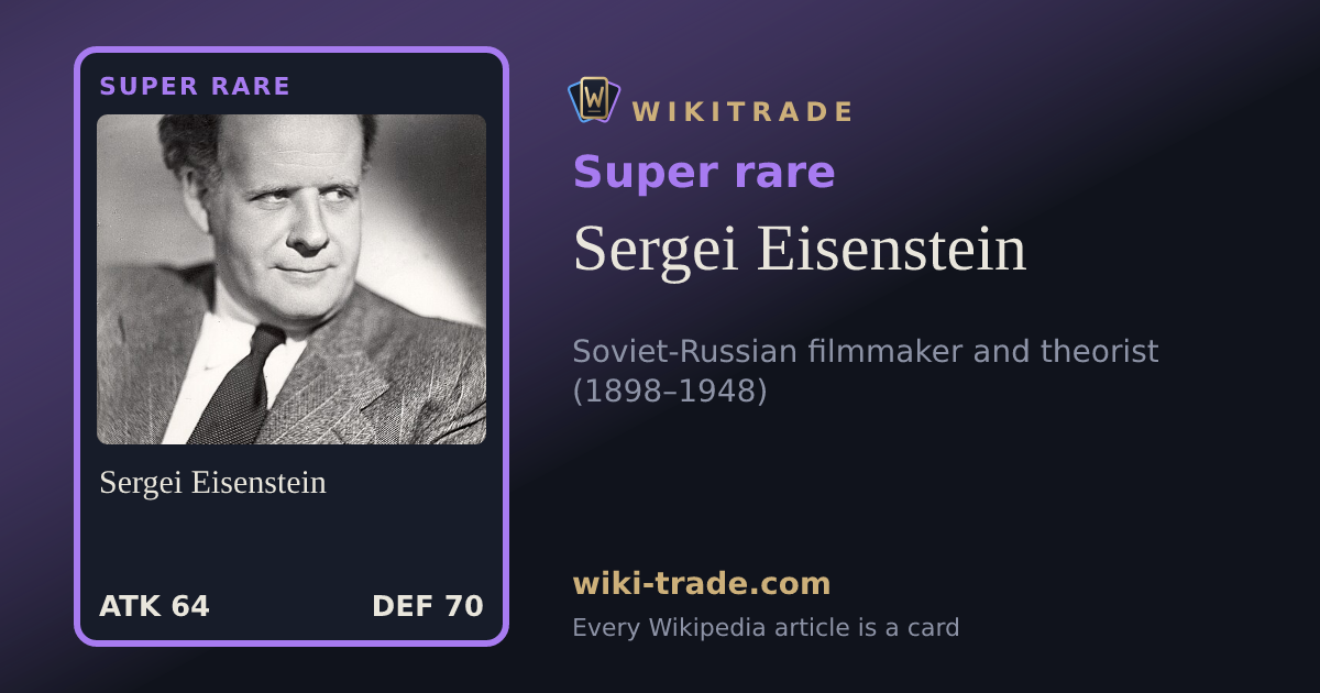 Sergei Eisenstein — Super rare card