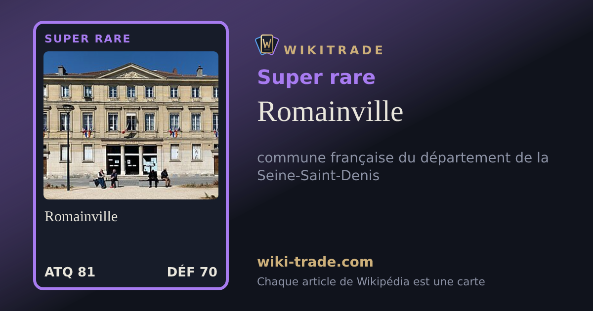 Romainville — carte Super rare