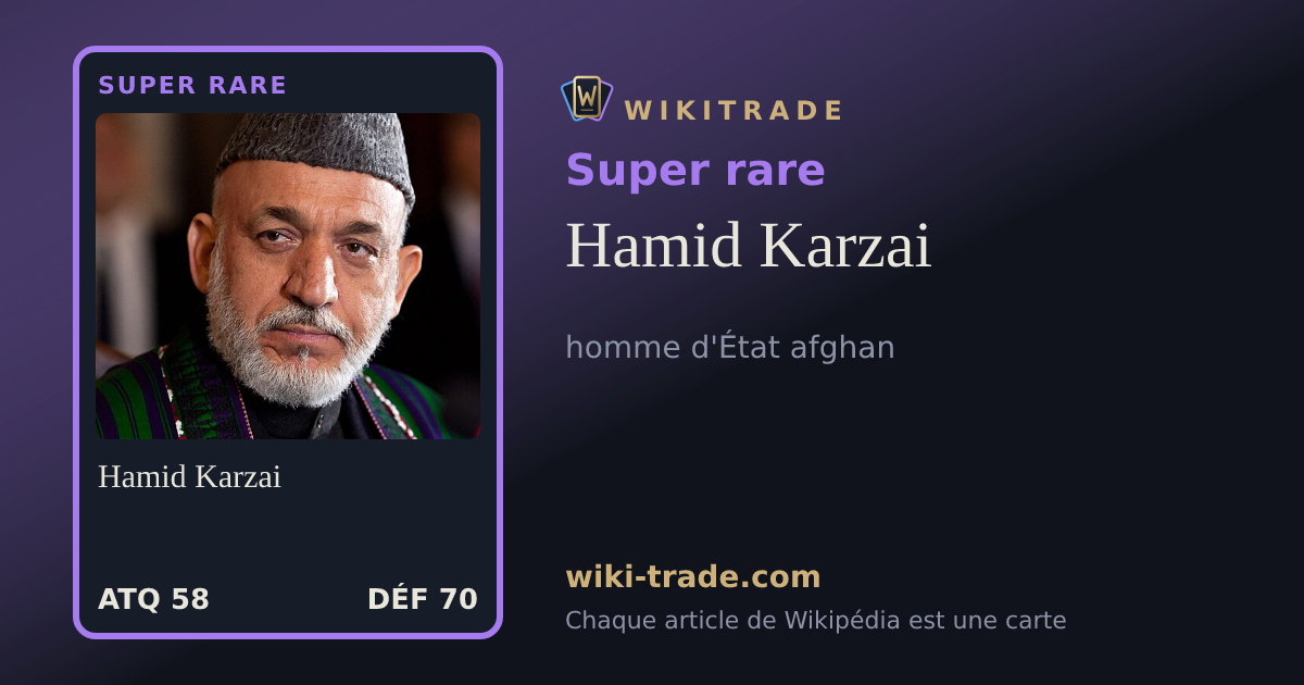 Hamid Karzai — carte Super rare