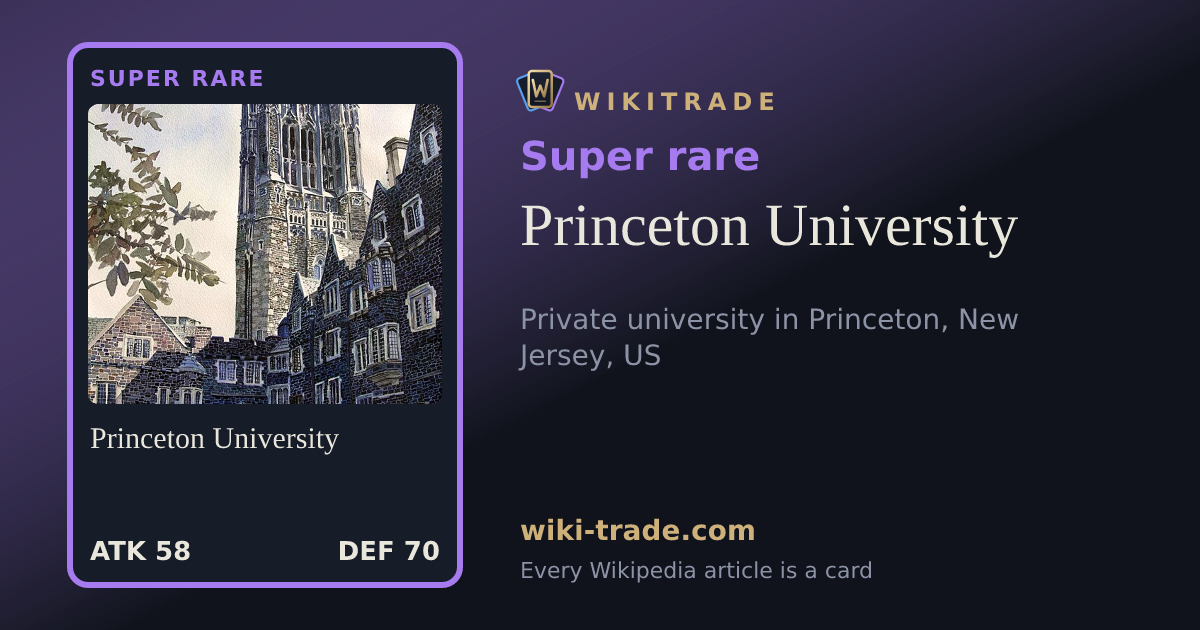 Princeton University — Super rare card