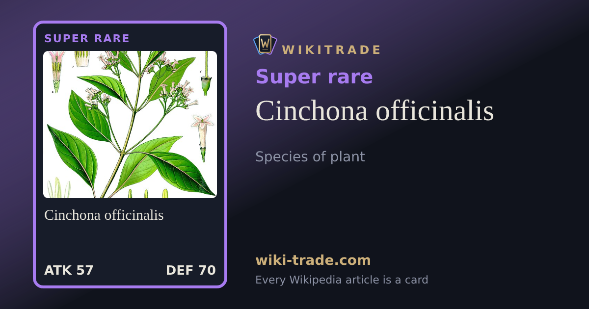 Cinchona officinalis — Super rare card