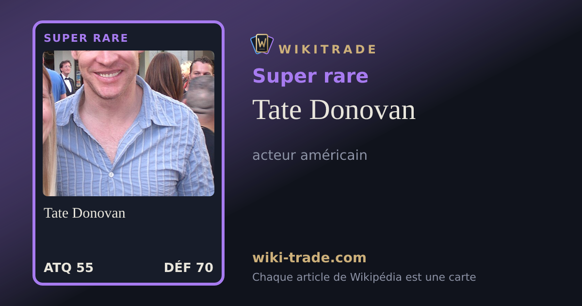 Tate Donovan — carte Super rare