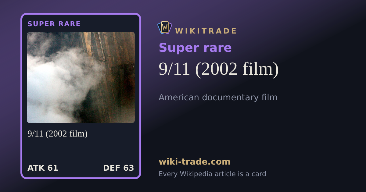 9/11 (2002 film) — Super rare card