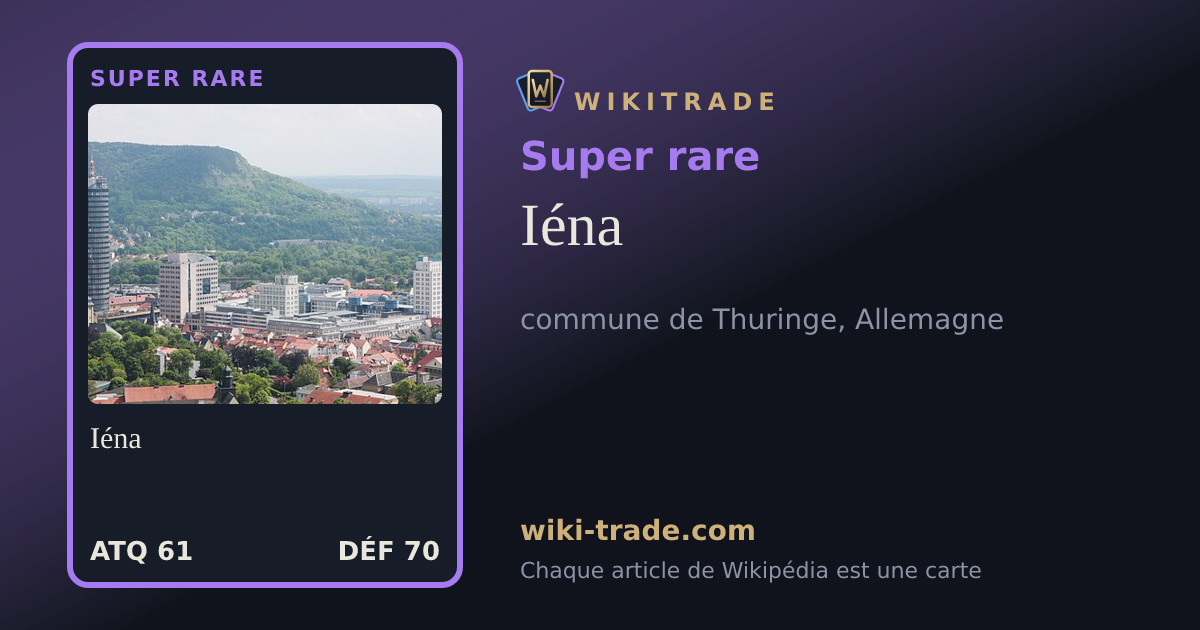 Iéna — carte Super rare