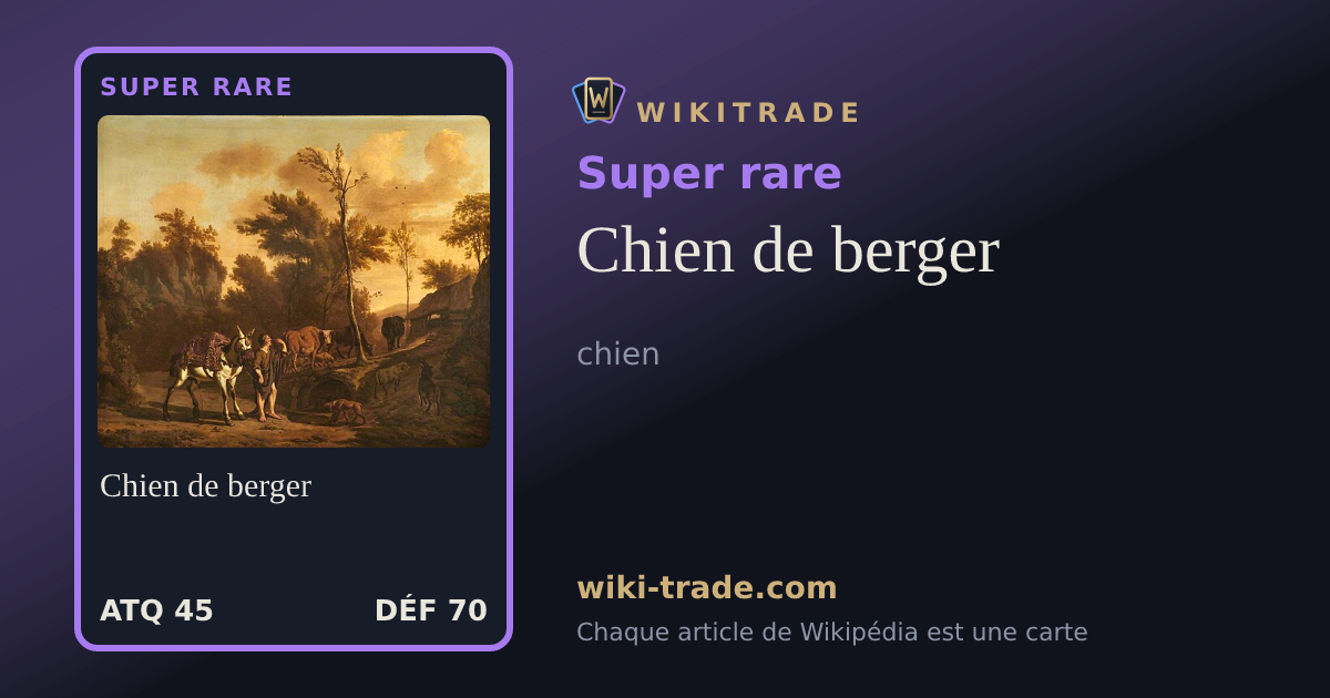 Chien de berger — carte Super rare