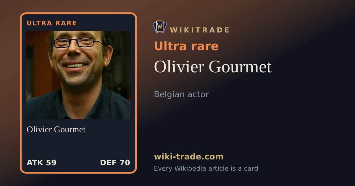 Olivier Gourmet — Ultra rare card