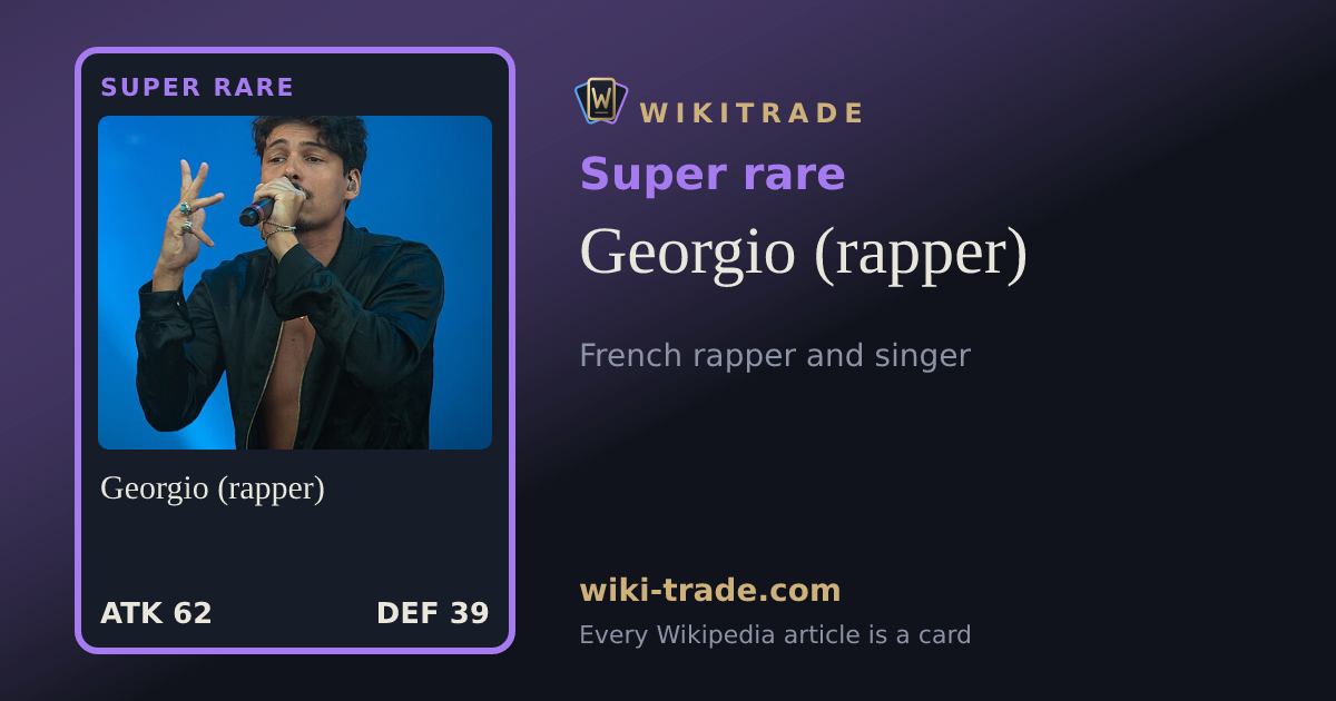 Georgio (rapper) — Super rare card