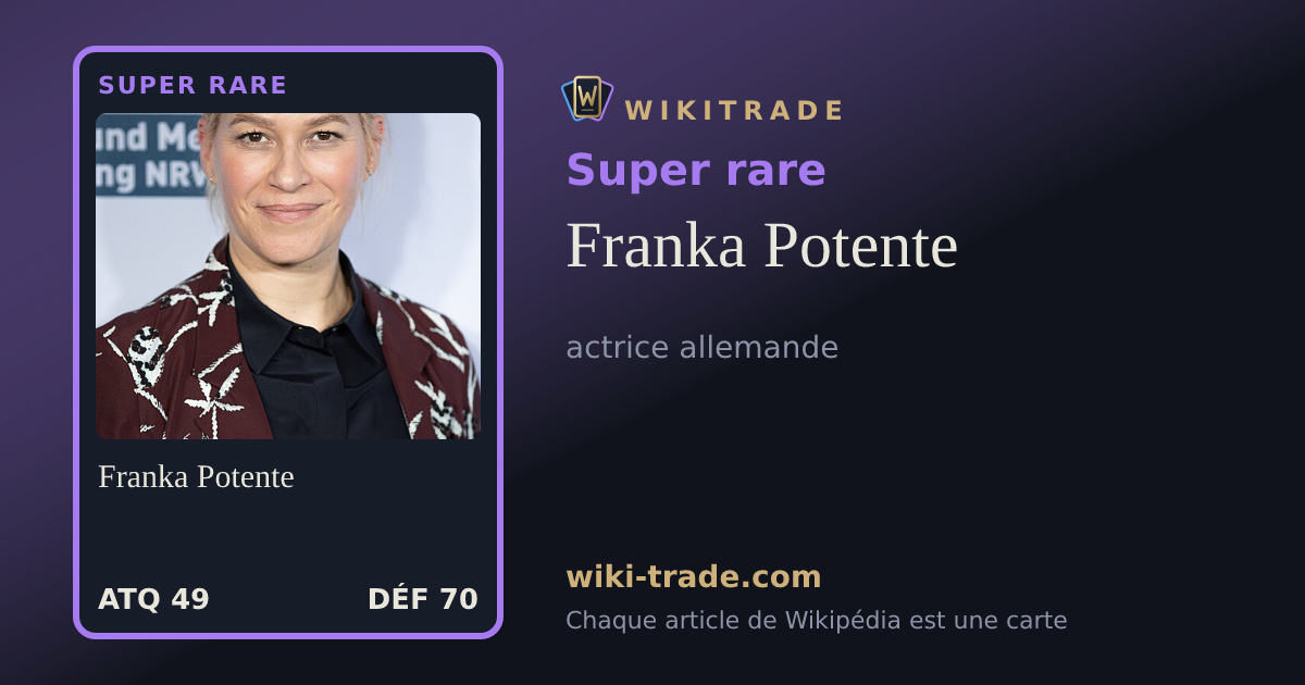 Franka Potente — carte Super rare
