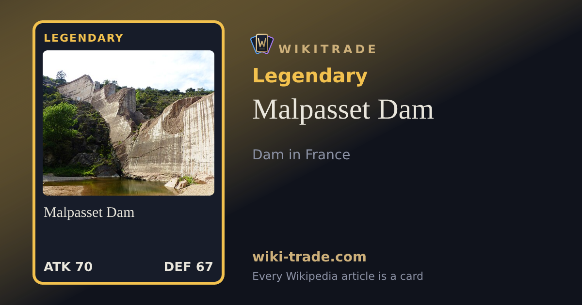 Malpasset Dam — Legendary card