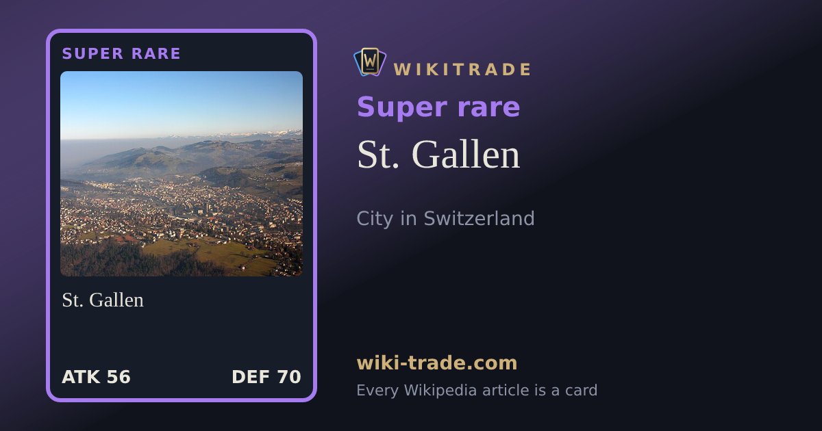 St. Gallen — Super rare card
