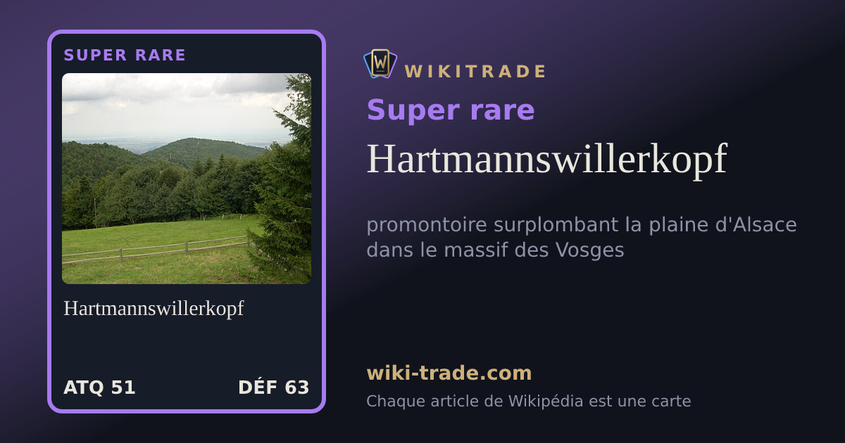 Hartmannswillerkopf — carte Super rare