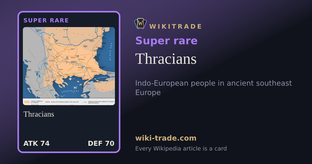 Thracians — Super rare card