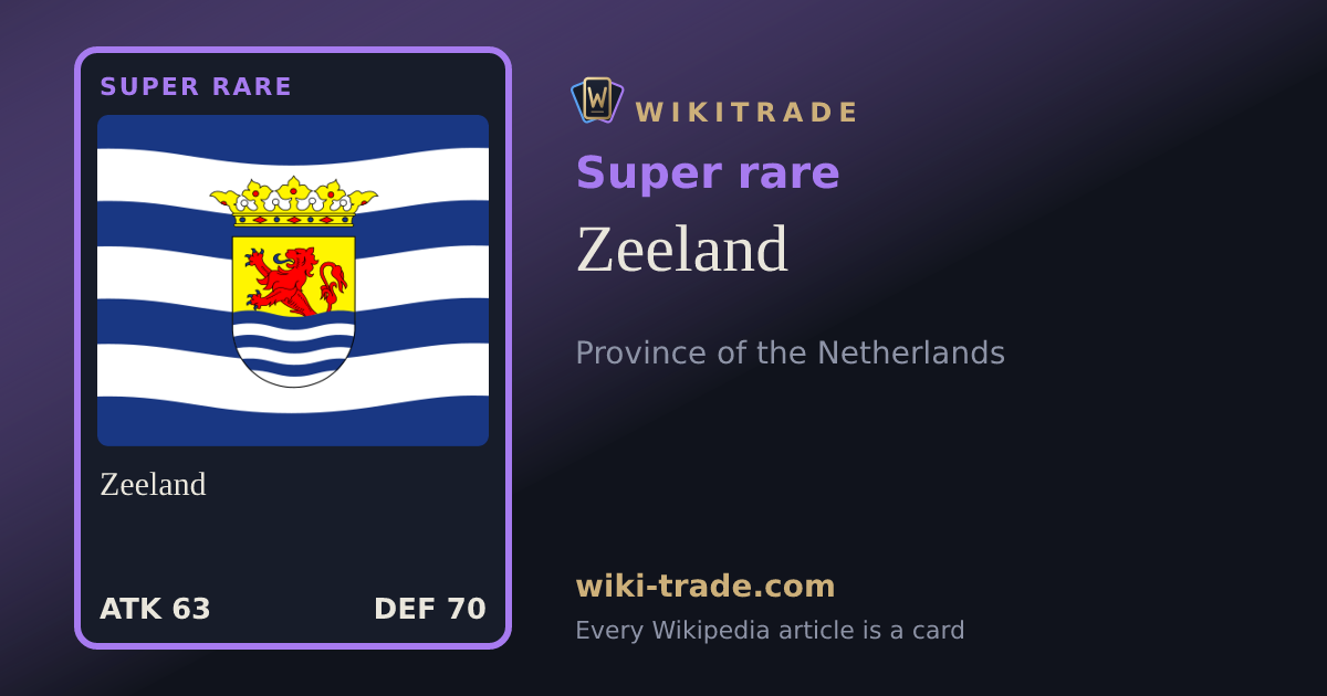 Zeeland — Super rare card