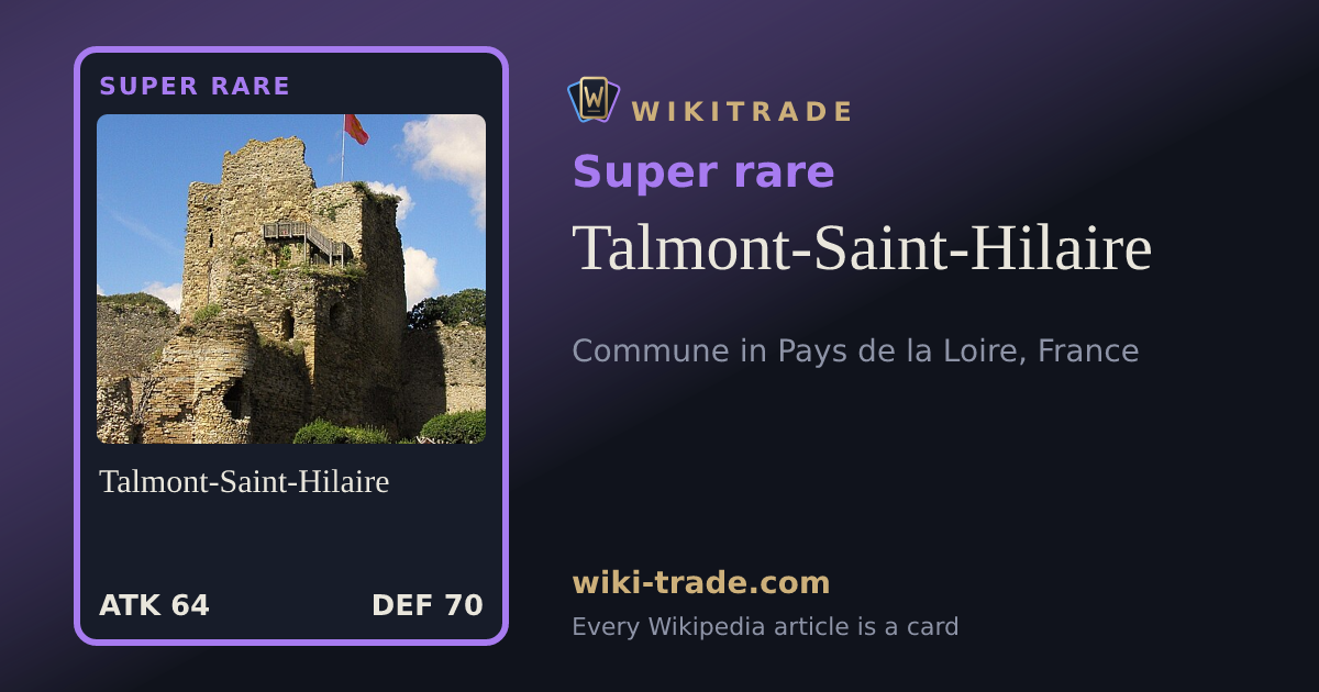 Talmont-Saint-Hilaire — Super rare card