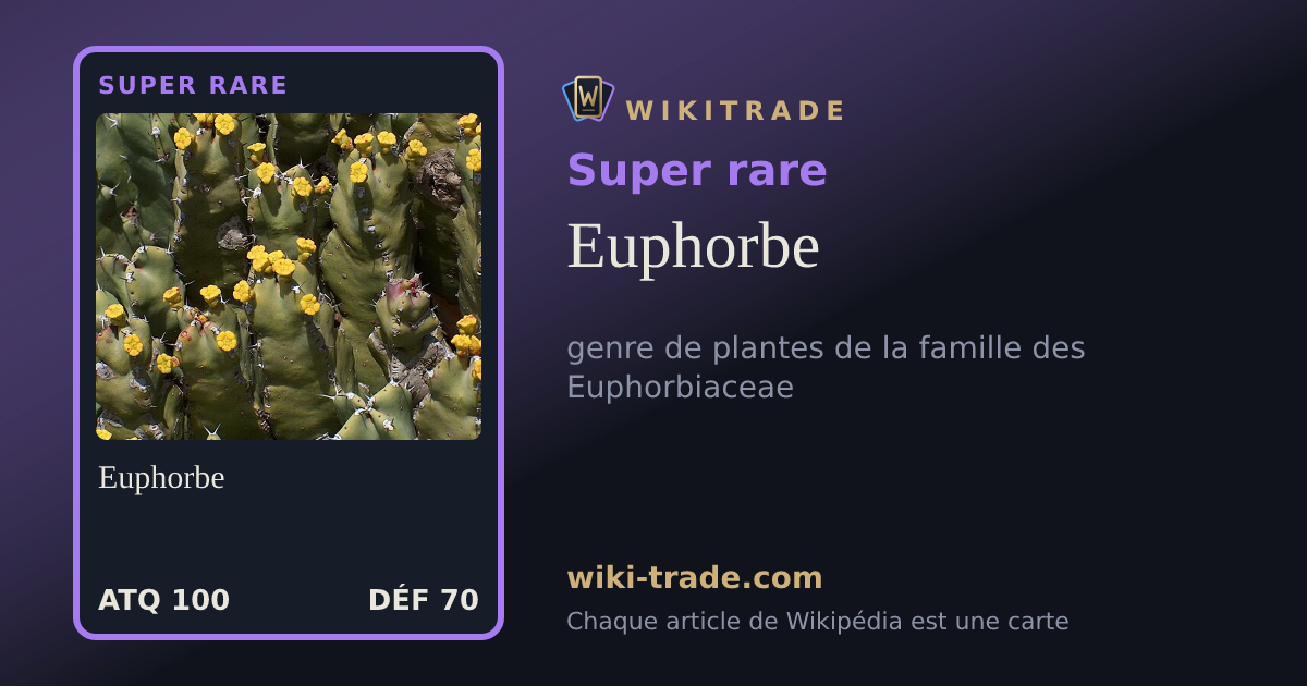 Euphorbe — carte Super rare