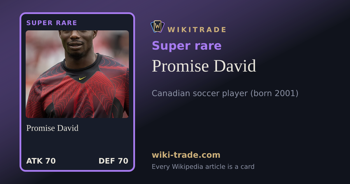 Promise David — Super rare card