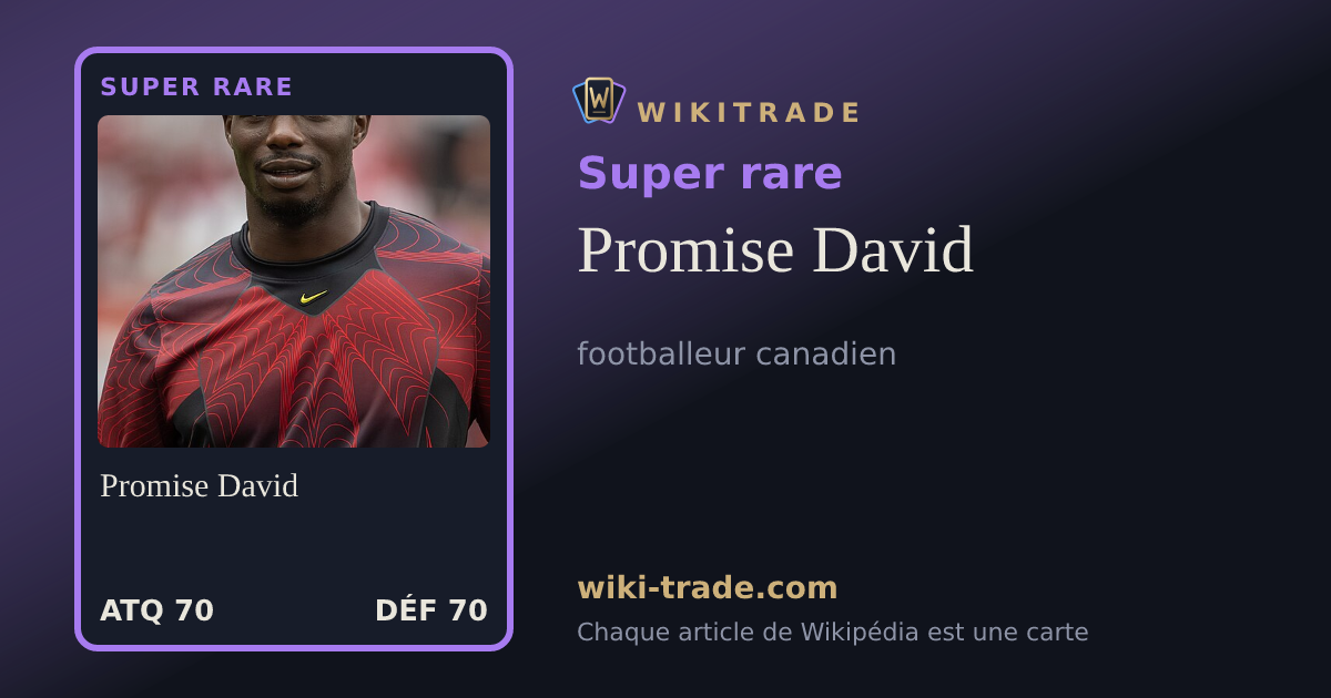 Promise David — carte Super rare