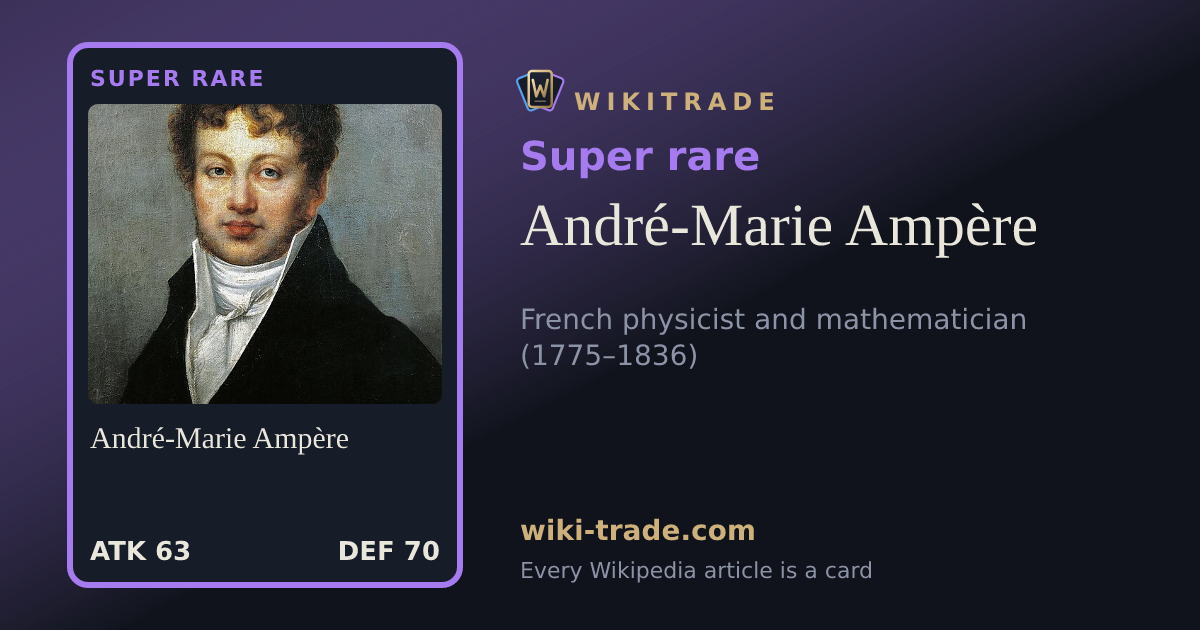 André-Marie Ampère — Super rare card