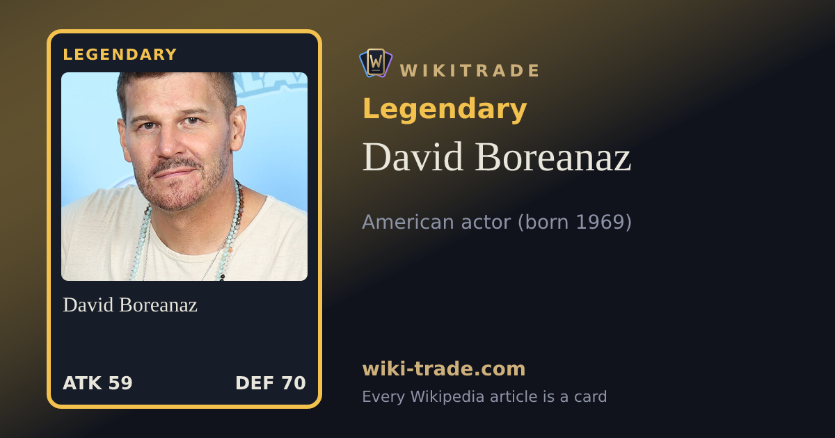 David Boreanaz — Legendary card