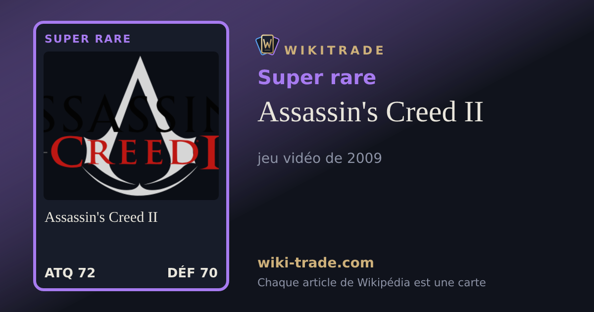 Assassin's Creed II — carte Super rare