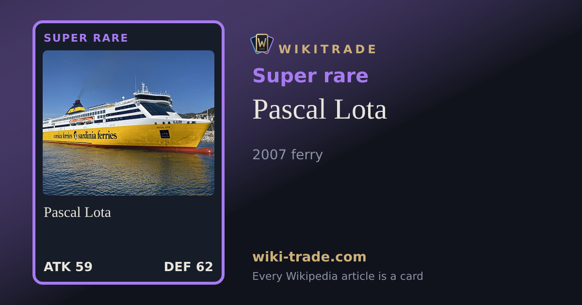 Pascal Lota — Super rare card