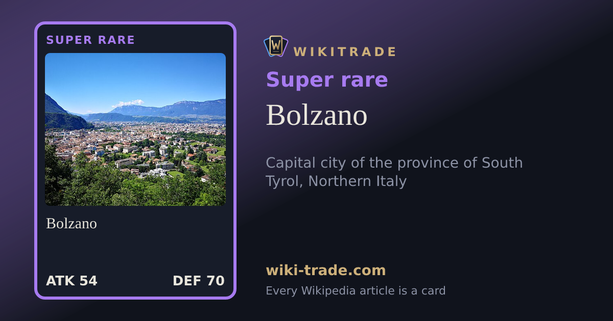 Bolzano — Super rare card