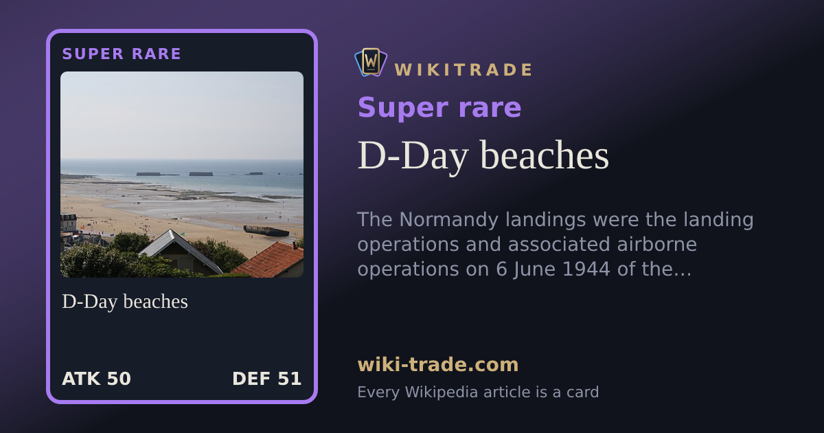 D-Day beaches — Super rare card