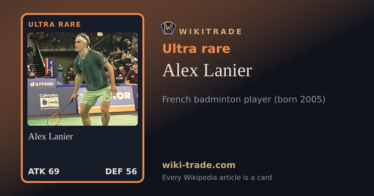 Alex Lanier — Ultra rare card