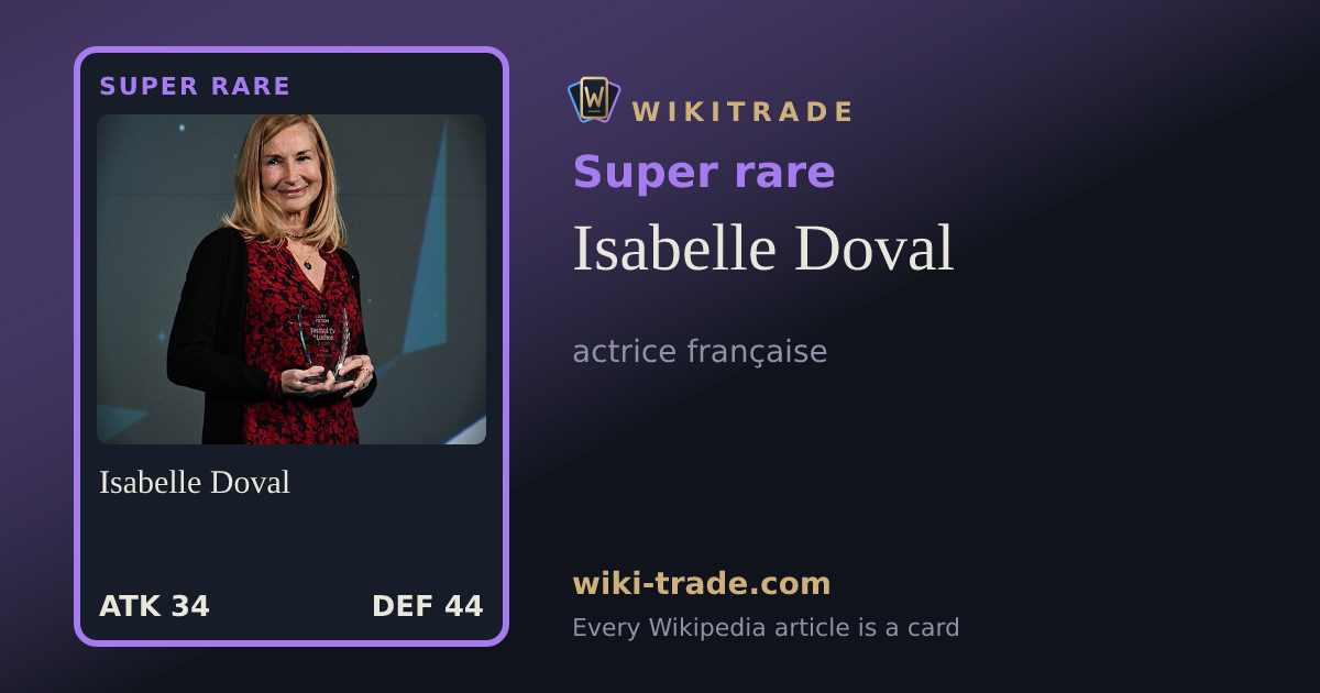 Isabelle Doval — Super rare card